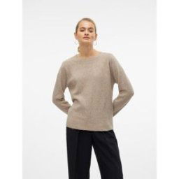 Vero Moda Knitted Pullover Teinte Sépia 12 Female