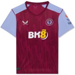Castore Aston Villa Home Shirt 2023 2024 Adults Rhododendron L Male