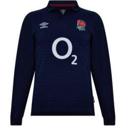 Umbro England Rugby Alternate Classic Long Sleeve Shirt 2023 Adults Marine 4X Grand. Male