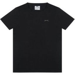 Slazenger Junior Boys Plain Tee Shirt Noir 9-10 ans Male