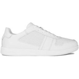 Calvin Klein Low Lace Up Leather Trainers Blanc 7 (41) Male