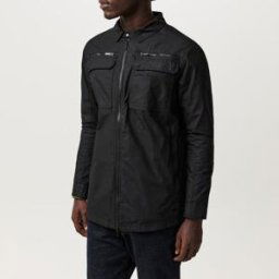 Firetrap Stylish Zip Shacket For Men Noir 3XL Male