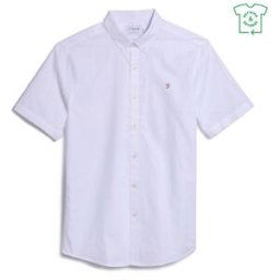 Farah Brewer Short Sleeve Shirt Tabac Riche Petit Male