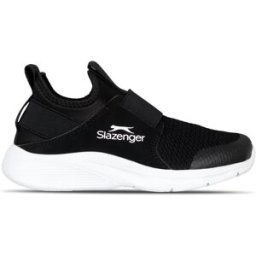 Slazenger Bolt Slip On Running Trainers Childrens Noir/Blanc C12 (30.5) Male