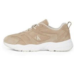 Calvin Klein Jeans Retro Tennis Low Mg Mix Media Travertine/Wht 7 (41) Male
