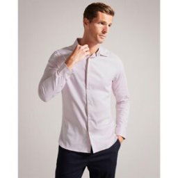 Ted Baker Faenza Long Sleeve Shirt Rose M (3) Male