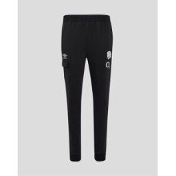 Umbro England Rugby Knit Tracksuit Bottoms 2024 Adults Noir 2X Grand. Male