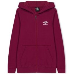 Umbro Diamond Logo Full Zip Hoodie Juniors Nouveau Claret 13 (TG) Unisex