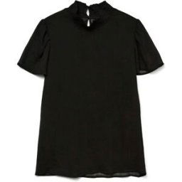 Vero Moda Open Neck Blouse Noir XS/P Female