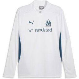 Puma Olympique De Marseille Training Quarter Zip Top 2024 2025 Adults Blanc L Male
