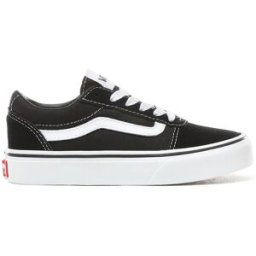 Vans Ward Canvas Trainers Juniors Noir/Blanc C12.5(31) Male