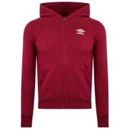 Umbro Pro Fleece Hoodie Adults Vélo Rouge Grand Unisex