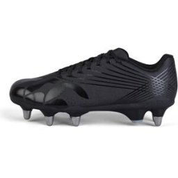 Canterbury Stampede Groundbreak Team Soft Ground Rugby Boots Noir/Argent 7.5 (42) Male
