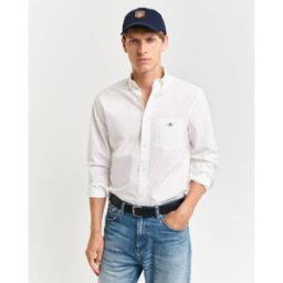 Gant Regular Fit Poplin Shirt Blanc 110 2XL Male