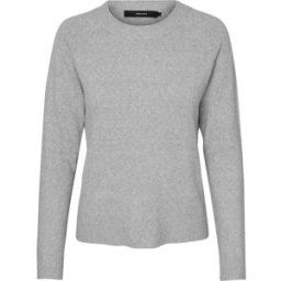 Vero Moda Knitted Pullover Lt Gris Melange 12 Female