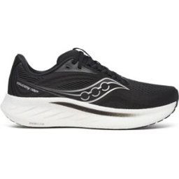 Saucony Ride 18 Running Shoes Mens Noir/Blanc 7 (41) Male