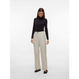 Vero Moda Vmrita Mid Waist Trousers Lueur d'espoir M L32 Female