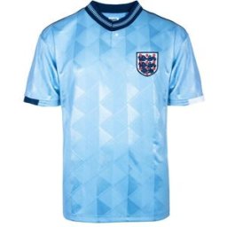 Score Draw England Third Shirt 1989 Adults Bleu L Male
