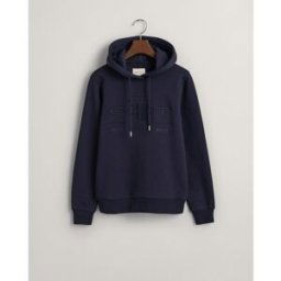 Gant Tonal Logo Archive Shield Hoodie 433 Soirée Bleue 12 (M) Female
