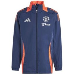 Adidas Manchester United Tiro 24 Jacket 2024 2025 Adults Indigo Nuit L Male