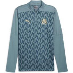 Puma Olympique De Marseille Drill Top 2024 2025 Adults Bleu XL Male