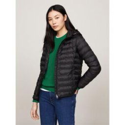 Tommy Hilfiger Lw Padded Global Stripe Jacket Noir 10 (S) Female