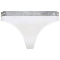 Calvin Klein Radiant Cotton Thong Blanc 100 10 (S) Female