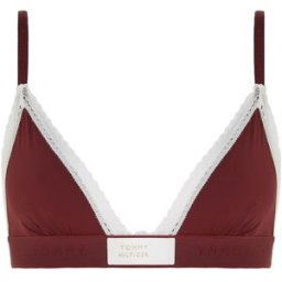 Tommy Hilfiger Triangle Bra (Ext Sizes) Rouge Profond 14 (L) Female