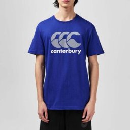 Canterbury Large Logo T Shirt Mens Royal 2XL Male