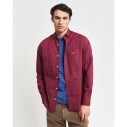 Gant Regular Fit Poplin Shirt Rouge vin 2XL Male