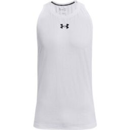 Under Armour Baseline Tank Top Mens Blanc/Noir M Male