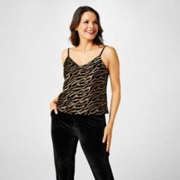 Biba X Tess Daly Zebra Sequin Cami Paillettes zébrées 16 (XL) Female