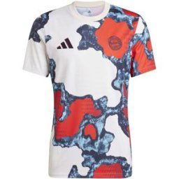 Adidas Bayern Munich Prematch Shirt 2024 2025 Adults Rouge/Aqua L Male