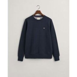 Gant Shield Crew Neck Sweatshirt Marine 433 2XL Male