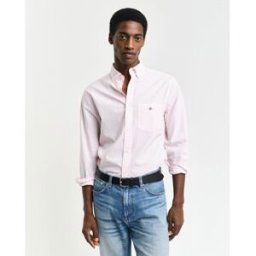 Gant Regular Fit Gingham Poplin Shirt Rose clair XL Male