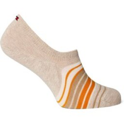 Tommy Hilfiger Striped Trainer Socks 2 Pack Beige chiné Taille homme 6-8 Male