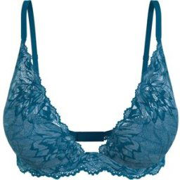 Calvin Klein Seductive Comfort Lace Trim Bra Profondeur de l'océan 32D Female