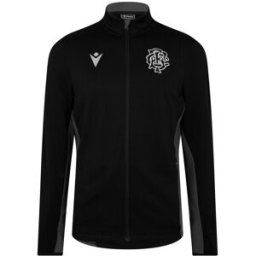 Macron Barbarians Travel Fleece 2024 2025 Mens Noir/Blanc Grand Male
