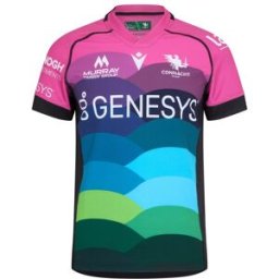 Macron Connacht Training Shirt 2024 2025 Adults Noir/Vert Grand Male