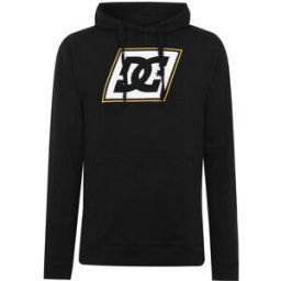 Dc Slant Logo Hoodie Noir Petit Male
