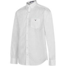 Gant Broadcloth Shirt Blanc 110 M Male