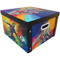 Game Game Storage Box Art du football Taille unique Unisex