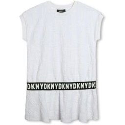 Dkny Logo Dress Juniors Blanc 10P 16Y Female