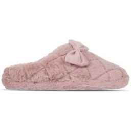 Linea Faux Fur Bow Slipper Rose S 3-4 Female