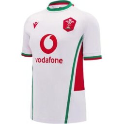 Macron Welsh Rugby Union Away Shirt 2024 Womens Blanc/Vert 16 (XL) Female