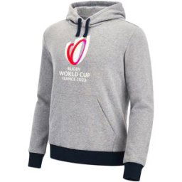 Macron Rugby World Cup 2023 Hoodie Mens Gris 2X Grand. Male