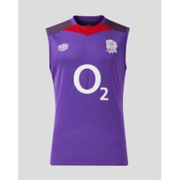 Umbro England Rugby Training Vest 2024 Adults Violet/Rouge Moyen Male
