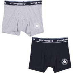 Converse Boxers 2 Pack Junior Boys Noir X Sml Jnr Male