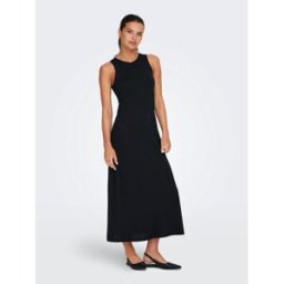 Only Long Dress Womens Noir 10 (S) Female
