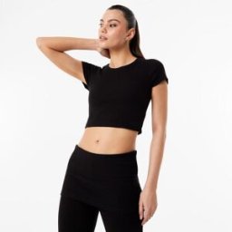 Usa Pro X Sophie Habboo Built In Bra Baby Tee Noir 14 (42) Female
